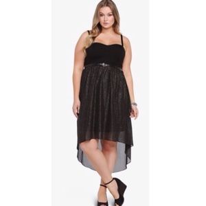 Torrid Black & Gold sparkles dress!